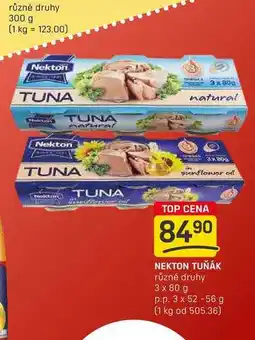 Flop NEKTON TUŇÁK různé druhy 3 x 80 g p.p. 3 x 52-56 g nabídka