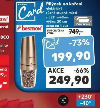 Kaufland Mlýnek na koření nabídka