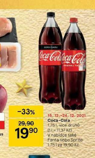 Tesco Coca cola 1,75l nabídka