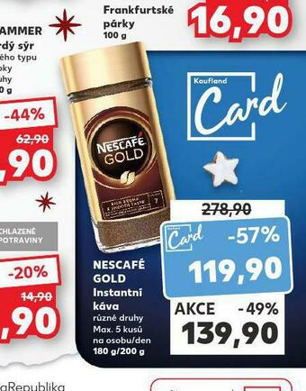 Nescafé gold instantní káva