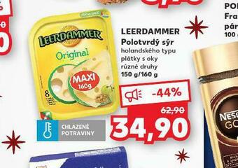 Kaufland Leerdammer polotvrdý sýr nabídka