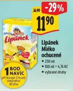Albert Madeta Lipánek Mléko ochucené nabídka