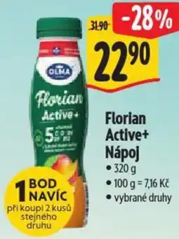 Albert OLMA Florian Active+ Nápoj nabídka