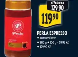 Albert Perla espresso nabídka