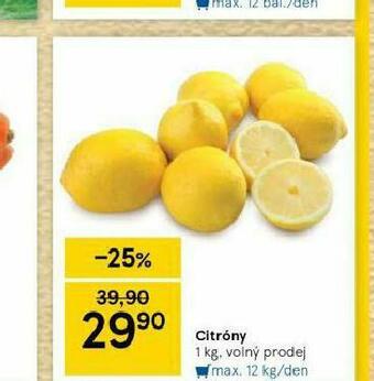 Tesco Citrony nabídka