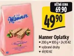 Albert Manner Oplatky nabídka