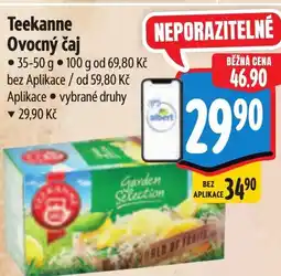 Albert Teekanne Ovocný čaj nabídka