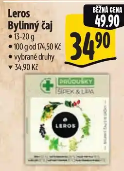 Albert Leros Bylinný čaj nabídka