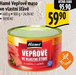Albert Hamé Vepřové maso ve vlastní šťávě nabídka