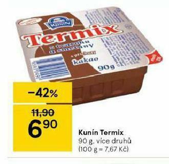 Tesco Kunín termix nabídka