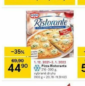 Tesco Pizza ristorante nabídka