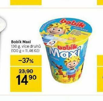 Tesco Bobík maxi nabídka