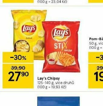 Tesco Lay´s chipsy nabídka