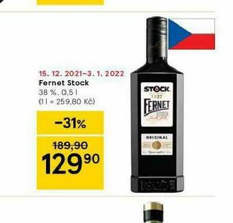 Tesco Fernet stock nabídka