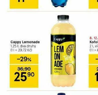 Tesco Cappy lemonade nabídka