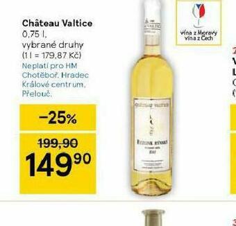 Tesco Chateau valtice nabídka