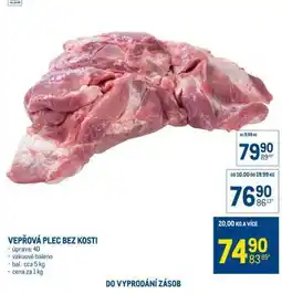 Makro Vepřová plec bez kosti nabídka