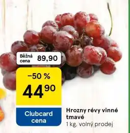 Tesco Hrozny révy vinné tmavé nabídka