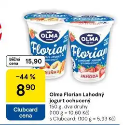 Tesco Olma Florian Lahodný jogurt ochucený nabídka