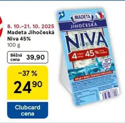 Tesco Madeta Jihočeská Niva 45% nabídka