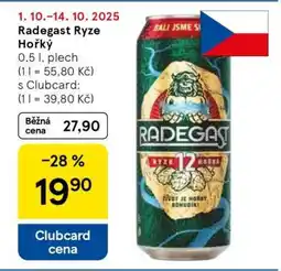 Tesco Radegast Ryze Hořký nabídka