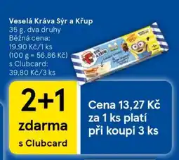 Tesco Veselá kráva Sýr a Křup nabídka