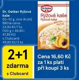 Tesco Dr. Oetker Rýžová kaše nabídka