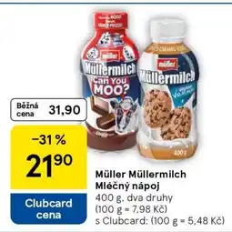 Tesco MÜLLER MÜLLERMILCH Mléčný nápoj nabídka