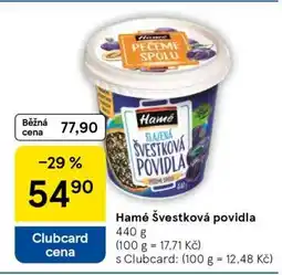 Tesco HAMÉ Švestková povidla nabídka