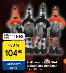 Tesco Halloweenský skřítek s dlouhýma nohama nabídka