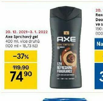 Tesco Axe sprchový gel nabídka
