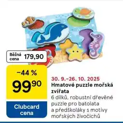 Tesco Hmatové puzzle mořská zvířata nabídka