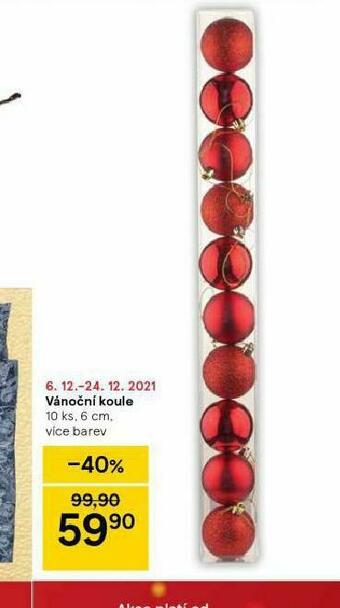 Tesco Vánoční koule nabídka