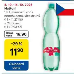 Tesco Mattoni nabídka