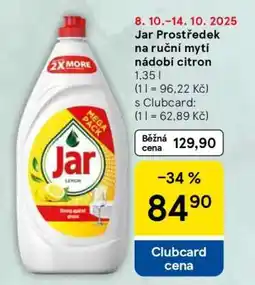 Tesco Jar Prostředek na ruční mytí nádobí citron nabídka
