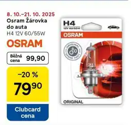 Tesco Osram Žárovka do auta nabídka