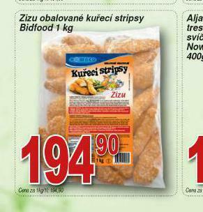 Zizu obalované kuřecí stripsy bidfood