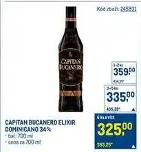 Makro CAPITAN BUCANERO ELIXIR DOMINICANO 34 % nabídka