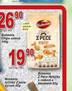 Lidl Bohemia z pece rybičky s mákem a sezamem nabídka