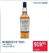 Makro Talisker 10 Y. O.** 45,8 % nabídka
