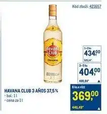 Makro Havana Club 3 Años 37,5 % nabídka