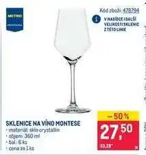 Makro SKLENICE NA VÍNO MONTESE nabídka