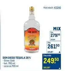 Makro DON DIEGO TEQUILA 38 % nabídka