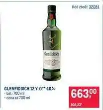 Makro Glenfiddich 12 Y. O.** 40 % nabídka