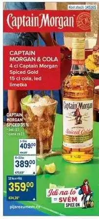 Makro Captain Morgan Spiced 35 % nabídka