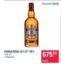 Makro Chivas Regal 12 Y. O.** 40 % nabídka