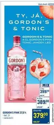 Makro GORDON’S PINK 37,5 % nabídka