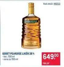 Makro GODET PEARDISE LIKÉR 38 % nabídka