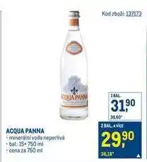 Makro ACQUA PANNA nabídka