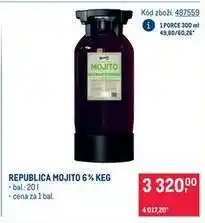 Makro REPUBLICA MOJITO 6 % KEG nabídka